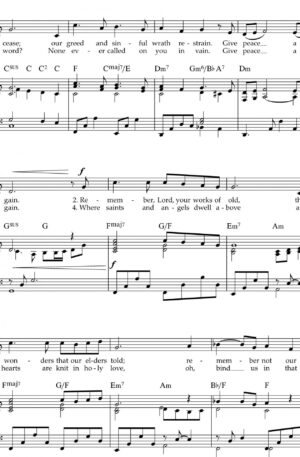 O GOD OF LOVE, O KING OF PEACE – unison choir (or med. solo) and piano
