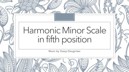 Harmonic Minor Scale in fifth position cover