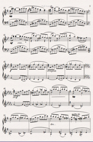 “Violette” (A Love Theme) For Solo Piano