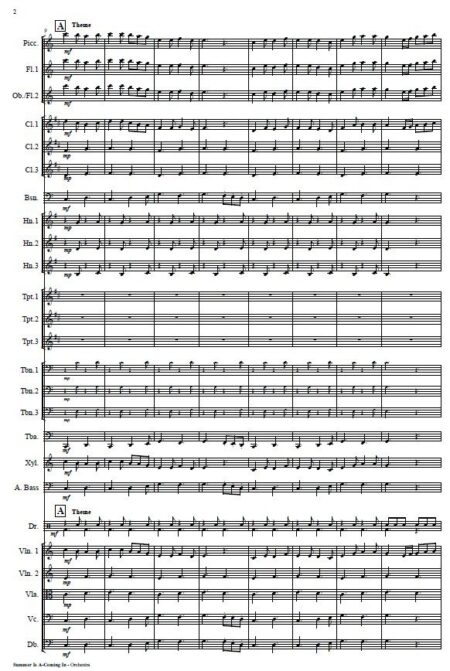 308 Summer Is A coming In Orchestra Sample Page 002