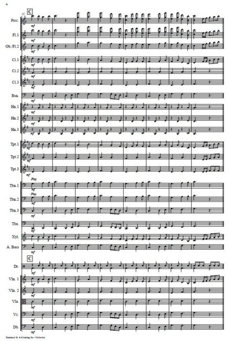 308 Summer Is A coming In Orchestra Sample Page 004