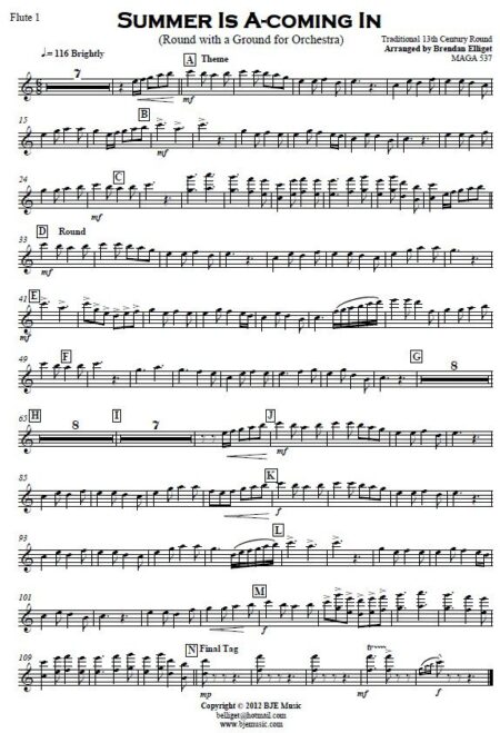 308 Summer Is A coming In Orchestra Sample Page 005