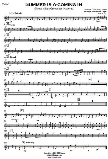 308 Summer Is A coming In Orchestra Sample Page 008