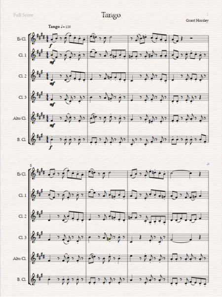tango clarinet choir 1