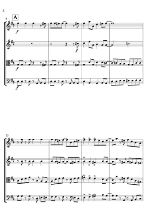 Jingle Bells – Jazz Arrangement for String Quartet