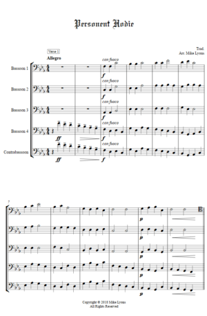 Bassoon Quintet – Personent Hodie