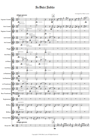 Brass Band – In Dulci Jubilo (Trombone Feature)