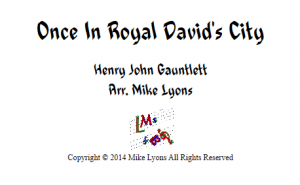 Brass Band – Once in Royal David’s City