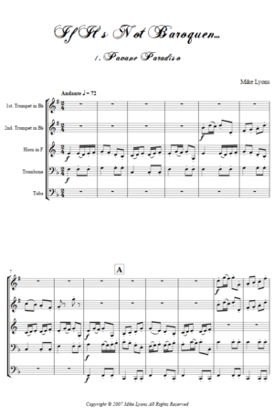Brass Quintet – If It’s Not Baroquen