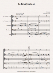 Brass Quintet – In Dulci Jubilo a5 (Chorale Prelude)
