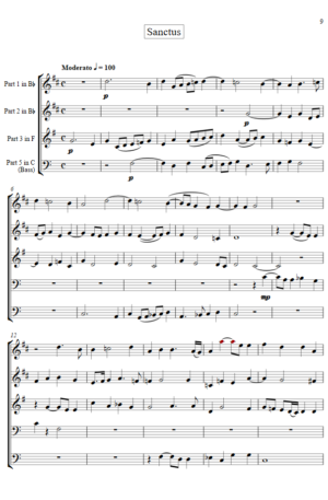 Brass Quintet – Missa Brevis in F – A. Gabrieli