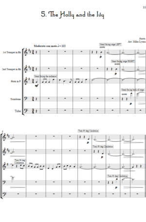 Brass Quintet – Seven Carols for Brass