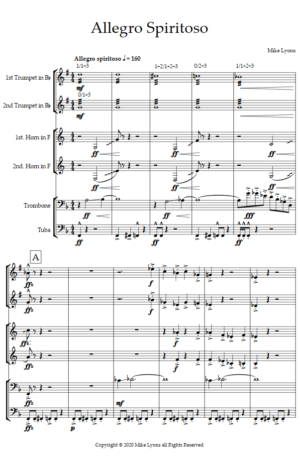 Brass Sextet – Allegro Spiritoso