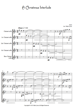 Clarinet Quintet – A Christmas Interlude