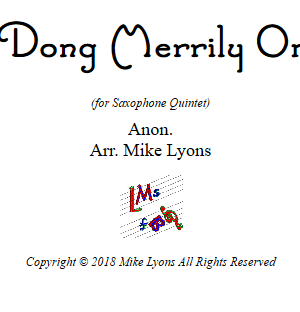 Saxophone Quintet – Ding Dong Merrily on High