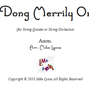 String Quintet or String Orchestra – Ding Dong Merrily on High