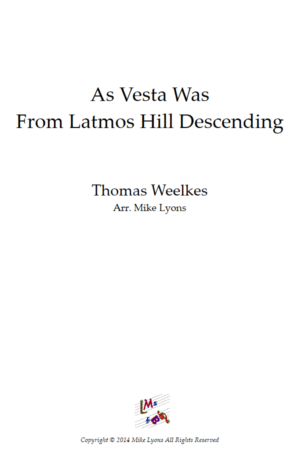Double Reed Ensemble – As Vesta Was From Latmos Hill Descending
