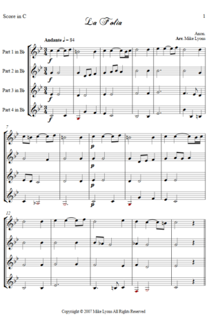 Flexi Quartet – Variations on “La Folia”