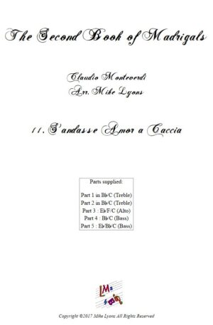 Flexi Quintet – Monteverdi, 2nd Book of Madrigals 11. S’andasse amor a caccia