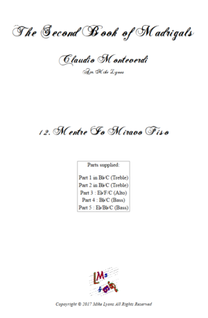 Flexi Quintet – Monteverdi, 2nd Book of Madrigals 12. Mentre io miravo fiso