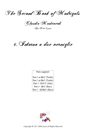 Flexi Quintet – Monteverdi, 2nd Book of Madrigals 6. Intorno a due vermiglie