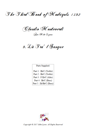 Flexi Quintet – Monteverdi, 3rd Book of Madrigals 9. La Tra’l Sangue