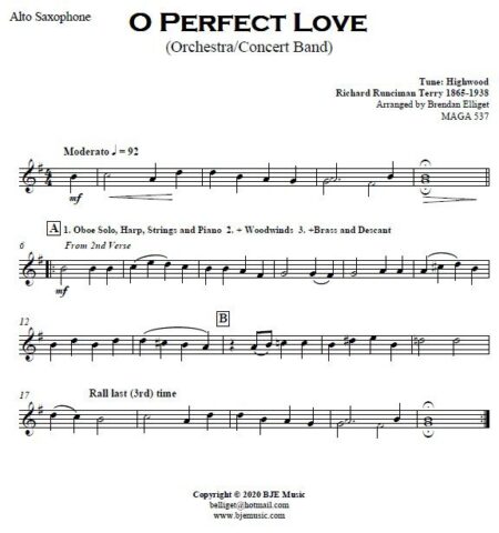 499 O Perfect Love CB Orchestra SAMPLE page 004