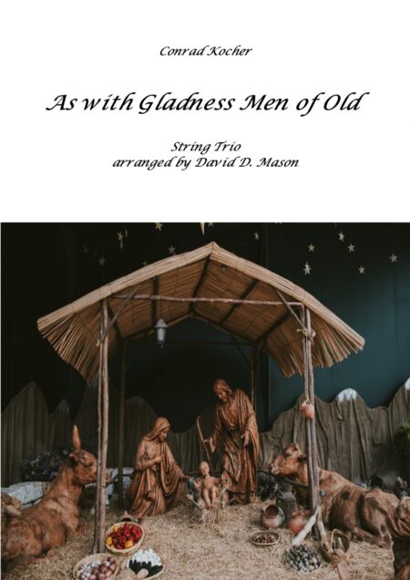 As with Gladness Men of Old String Trio Score and parts 1 scaled