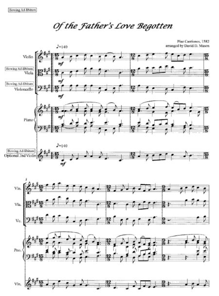 Six Christmas Carols for String Trio Sample scaled