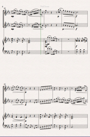 Boccherini’s “Minuet” for Flute Duet and Piano