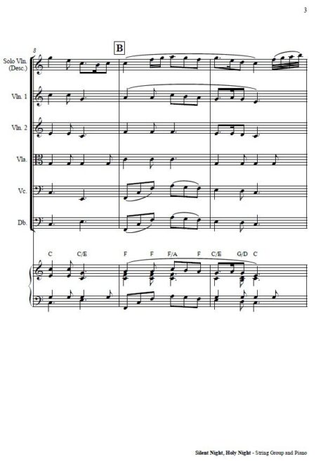 563 Silent Night Holy Night String Group SAMPLE page 003