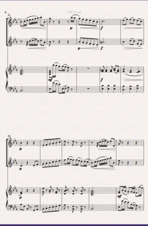 Boccherini’s “Minuet” for Violin Duet and Piano- Early Intermediate