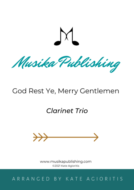 God Rest Ye Merry Gentlemen - Clarinet Trio