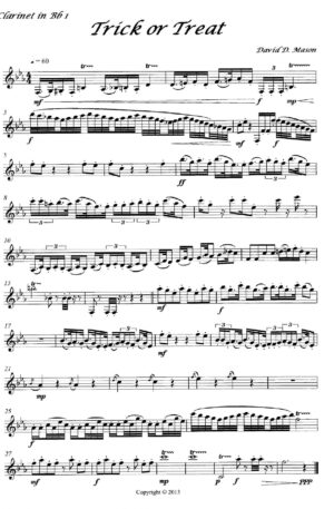 Trick or Treat – Clarinet Choir