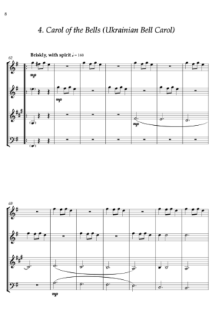 More Carols for Four – Woodwind Quartet
