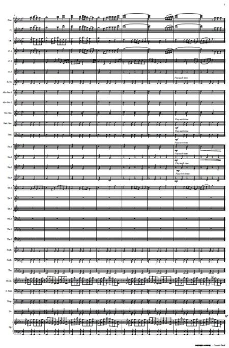 566 Never Alone Concert Band Theme 170 SAMPLE page 002