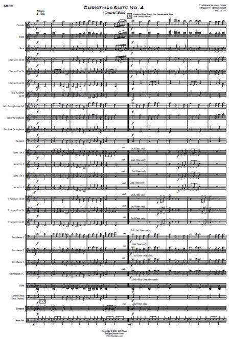 571 Christmas Suite No 4 Concert Band SAMPLE page 001