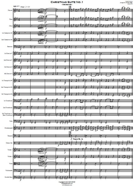 577 Christmas Suite No 1 Orchestra SAMPLE Page 001