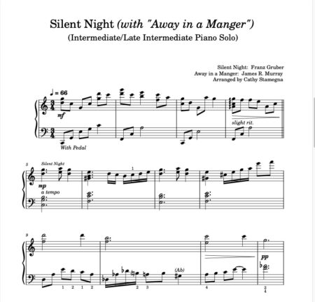 Silent Night with Away in a Manger p. 1 JPEG