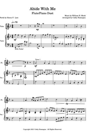 Abide With Me – Flute/Piano Duet or Bb Clarinet/Piano Duet