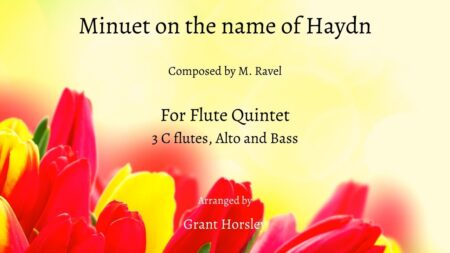 Minuet on the name of Haydn flute quintet