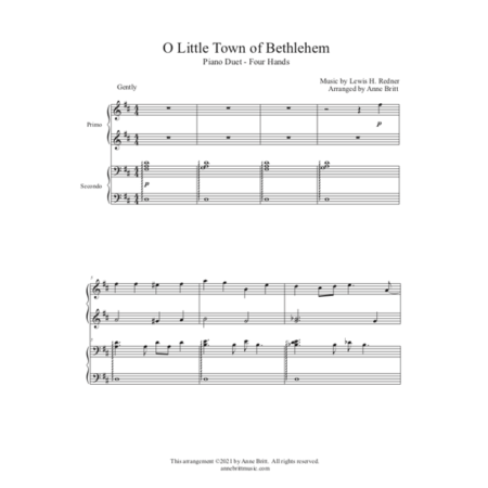 olittletown duet score pg1