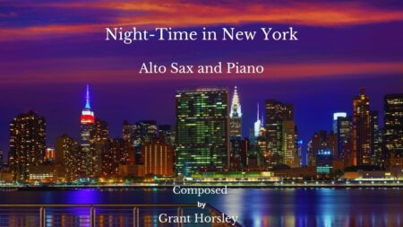 Night Time in New York Alto sax and piano