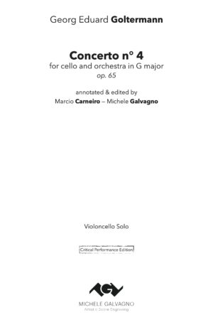 Georg Eduard Goltermann – Cello Concerto n° 4 op. 65 in G major (Solo Cello Parts)