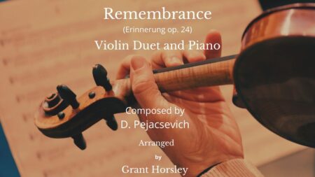 Remembrance violin duet