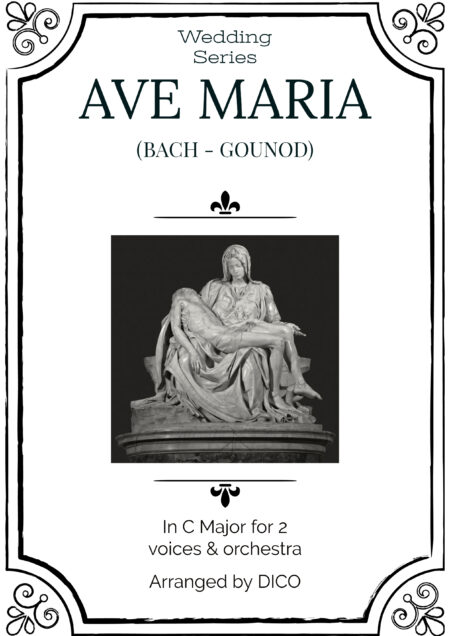 AVE MARIA GOUNOD in C voices orchestra cover scaled