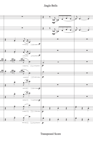 Jingle Bells (Transp. Score + 5 parts)