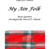 My Ain Folk Brass Quintet Full Score 1