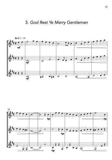 More Carols for Three Clarinet Trio
