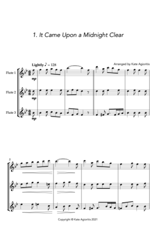 More Carols for Three – Flute Trio